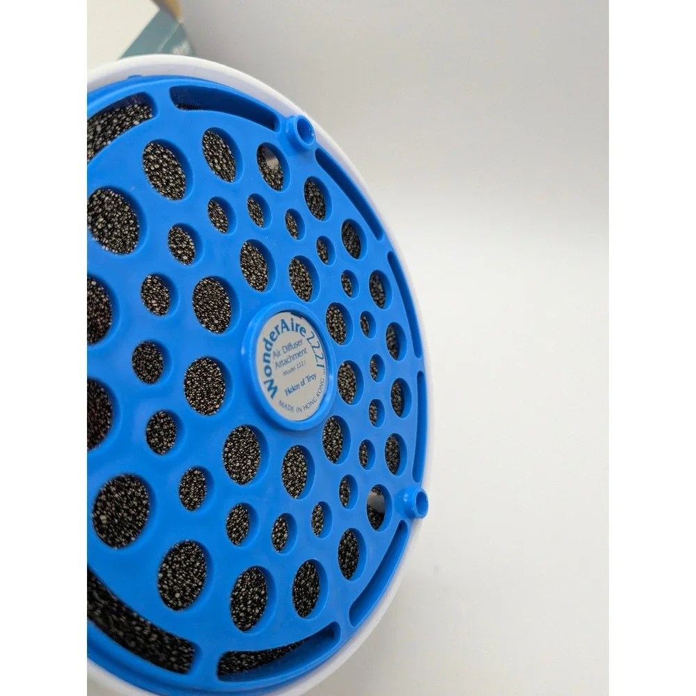 Vtg Helen of Troy WonderAire 2221 Hair Dryer Air Diffuser Attachment Blue volume